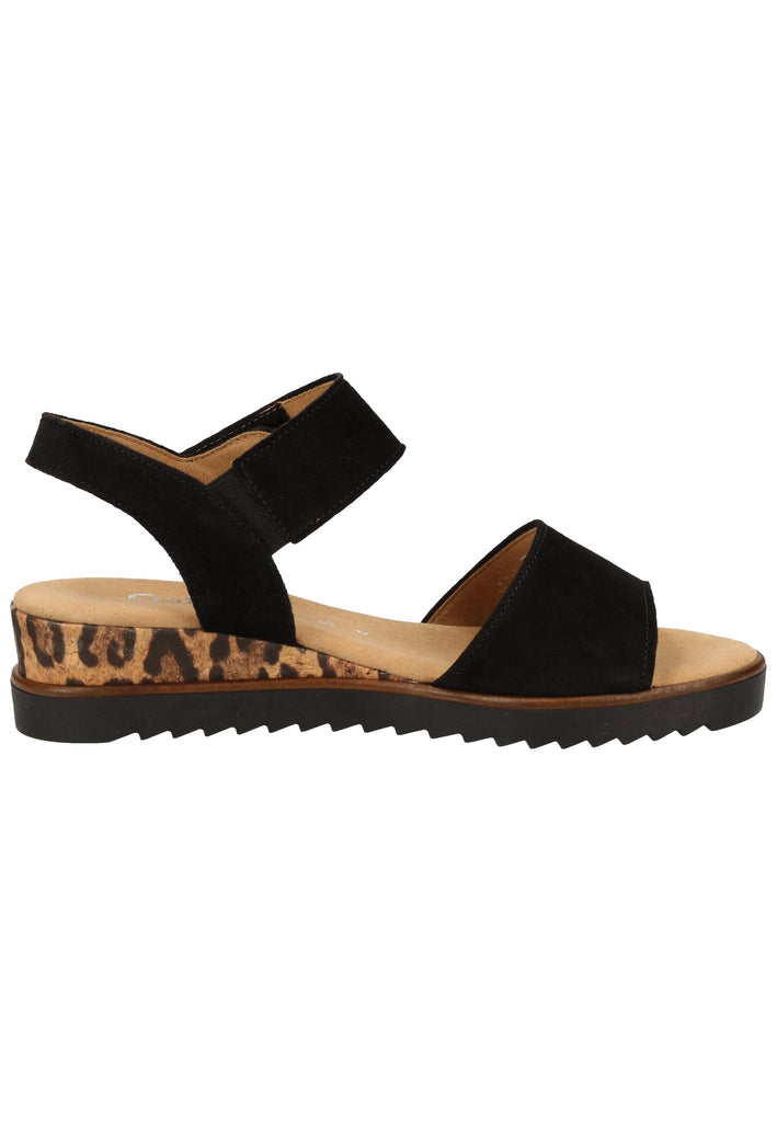 Gabor Sandalen Leder Schwarz - surf4shoes