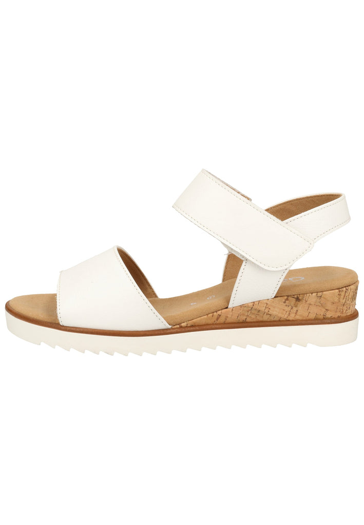 Gabor Sandalen Leder Weiß - surf4shoes