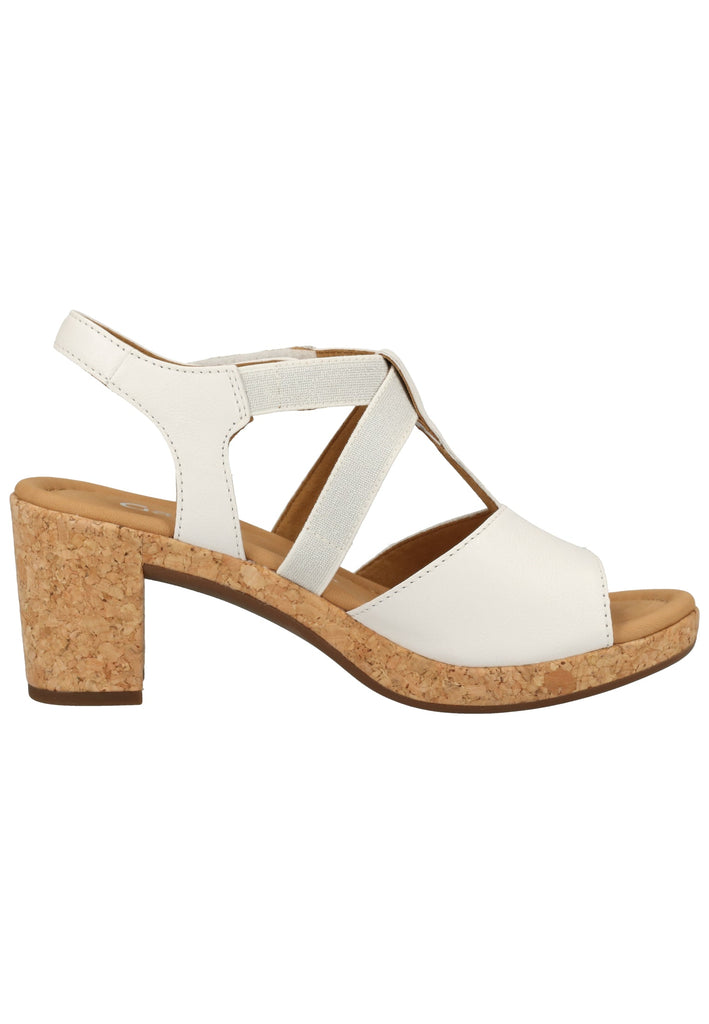 Gabor Sandalen Leder/Textil Weiß - surf4shoes