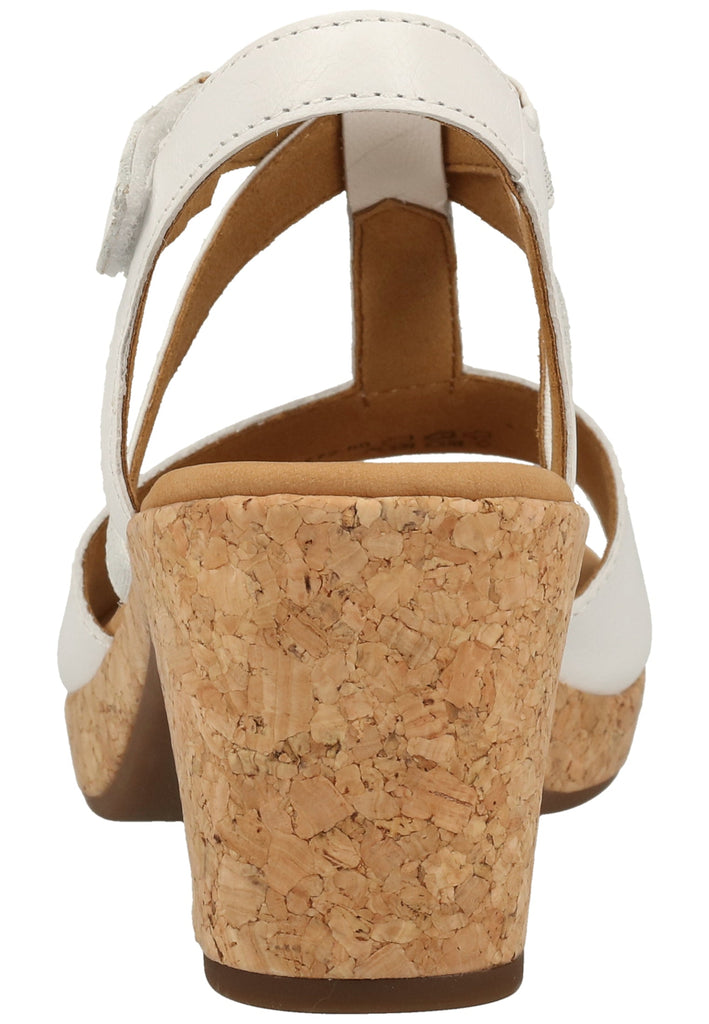 Gabor Sandalen Leder/Textil Weiß - surf4shoes