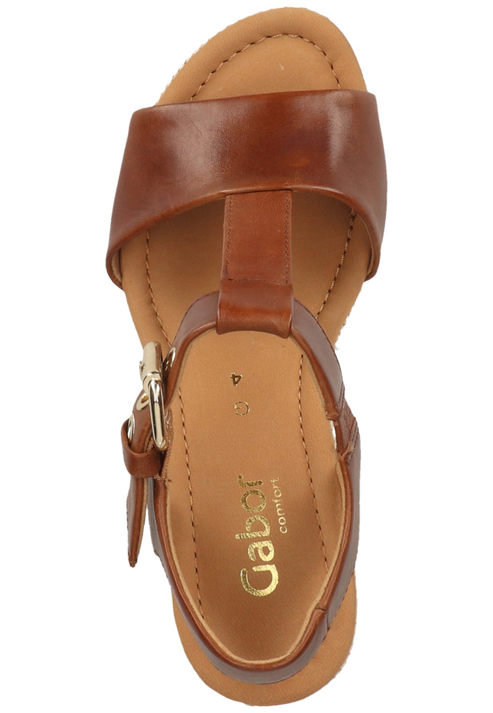 Gabor Sandalen Leder Braun - surf4shoes