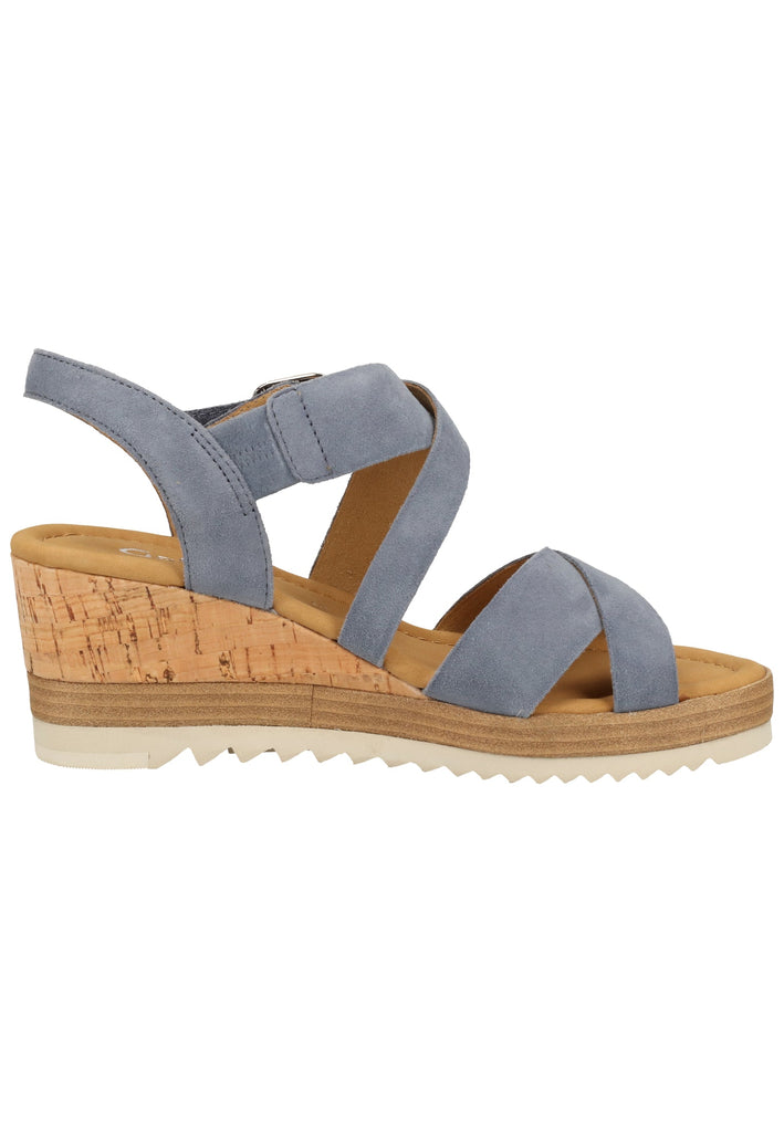 Gabor Sandalen Leder Blau - surf4shoes