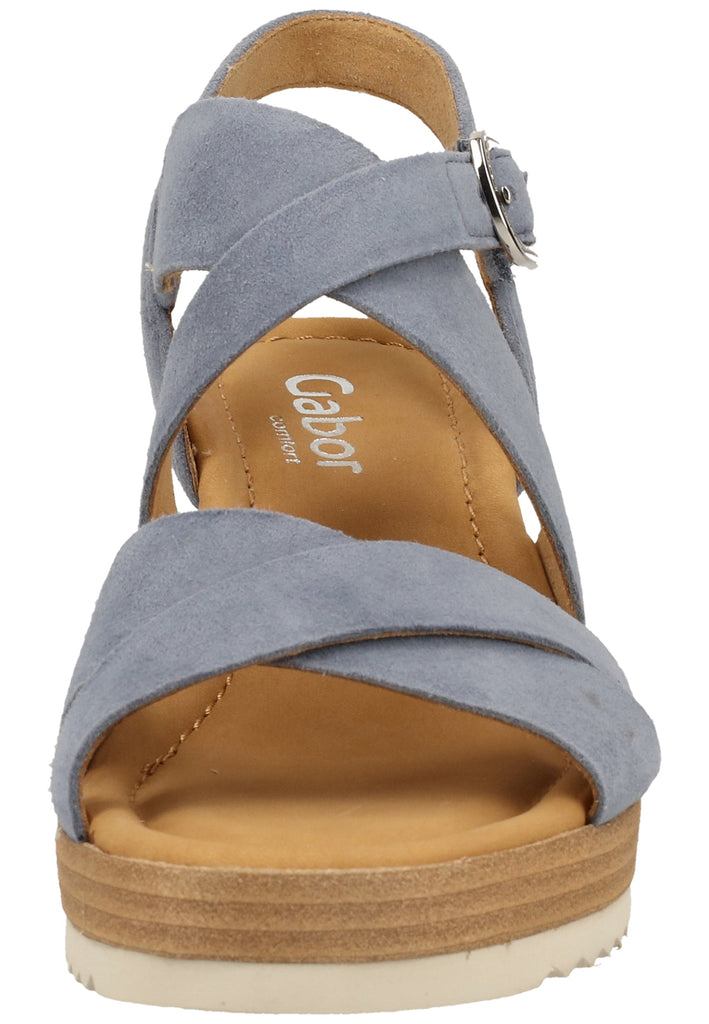 Gabor Sandalen Leder Blau - surf4shoes