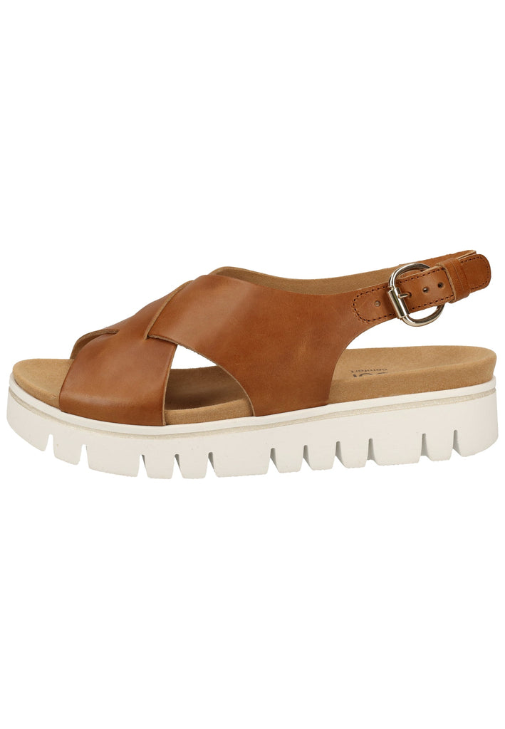 Gabor Sandalen Lederimitat Camel - surf4shoes