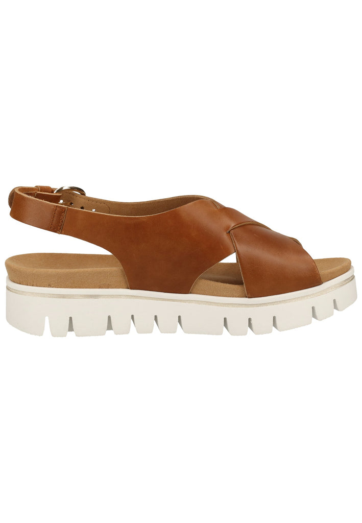 Gabor Sandalen Lederimitat Camel - surf4shoes