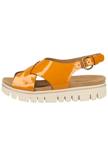 Gabor Sandalen Leder/Synthetik Gelb - surf4shoes