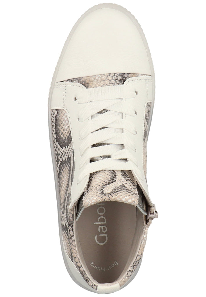 Gabor Sneaker Lederimitat Weiß - surf4shoes
