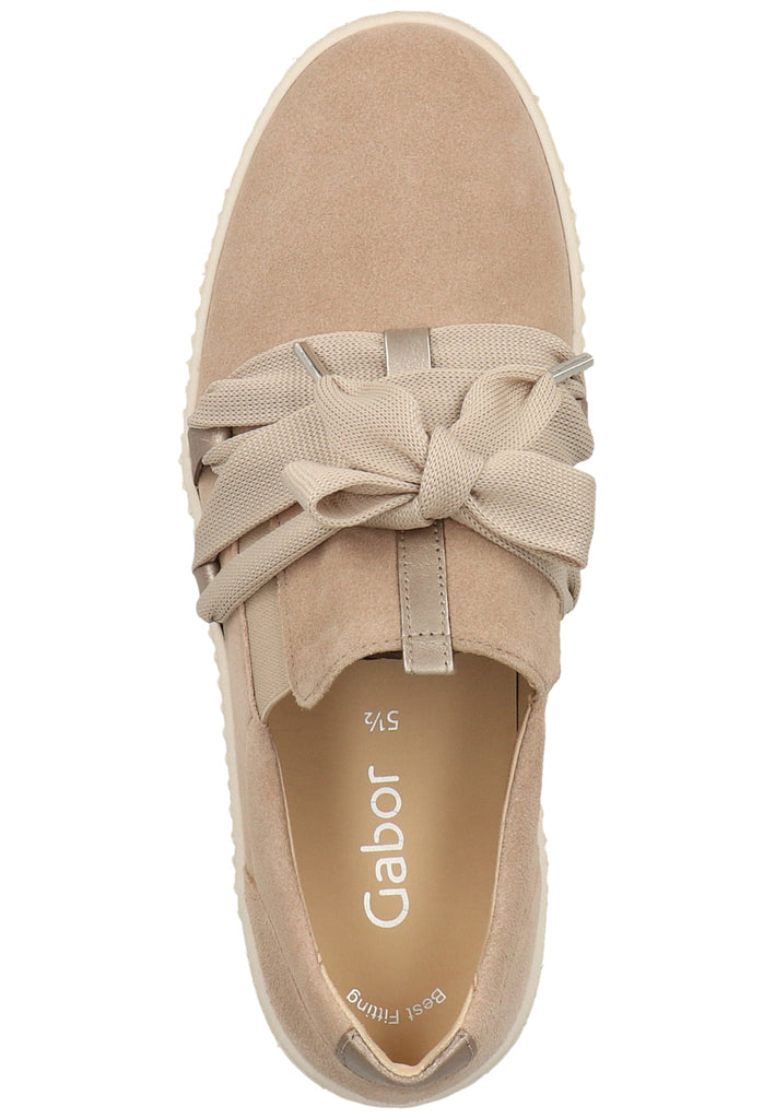 Gabor Sneaker Veloursleder Beige - surf4shoes