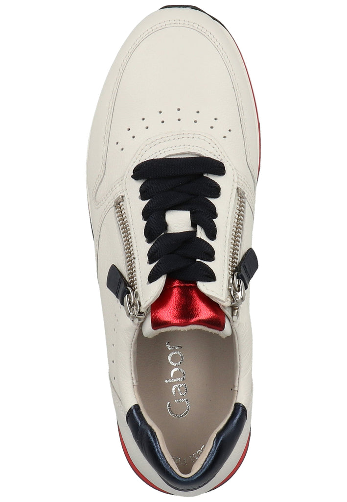 Gabor Sneaker Leder Weiß - surf4shoes