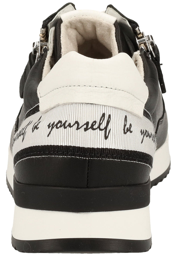 Gabor Sneaker Lederimitat Schwarz/Weiß - surf4shoes