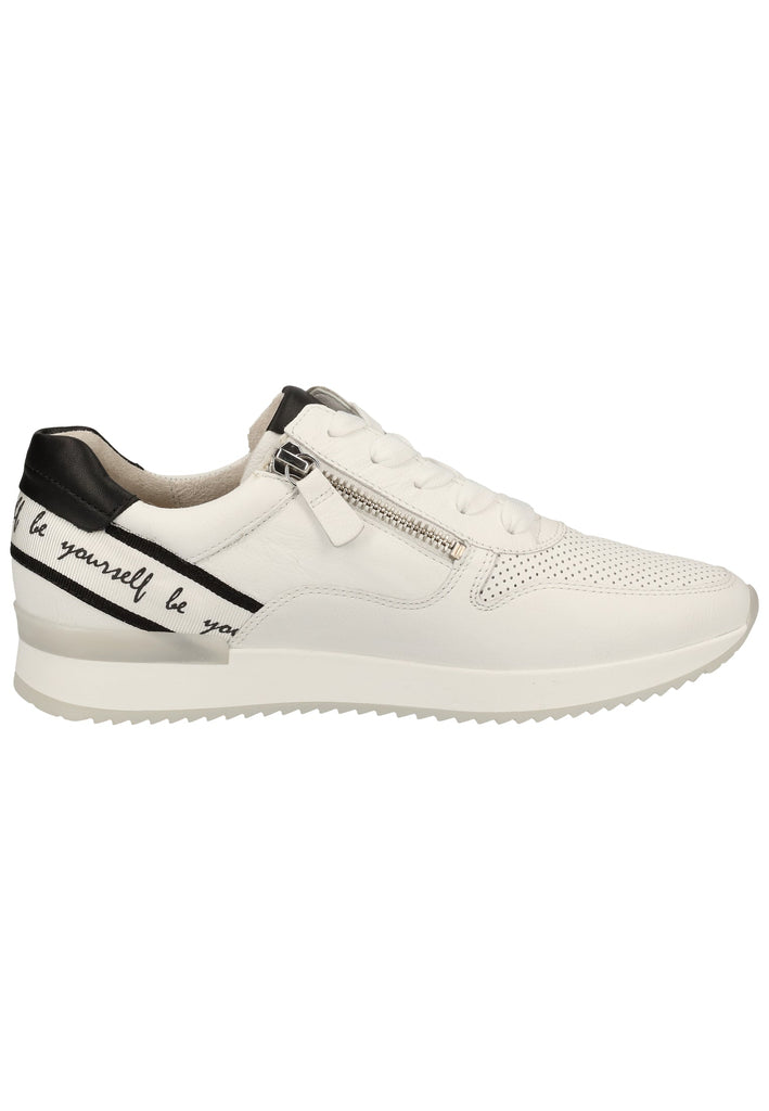 Gabor Sneaker Leder Weiß/Schwarz - surf4shoes