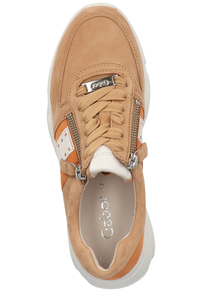 Gabor Sneaker Leder Caramel - surf4shoes