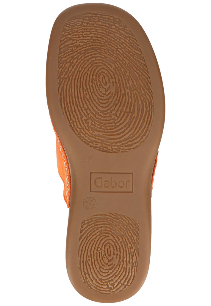 Gabor Sandalen Leder Orange - surf4shoes
