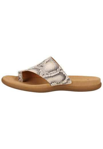 Gabor Sandalen Leder Leinen - surf4shoes