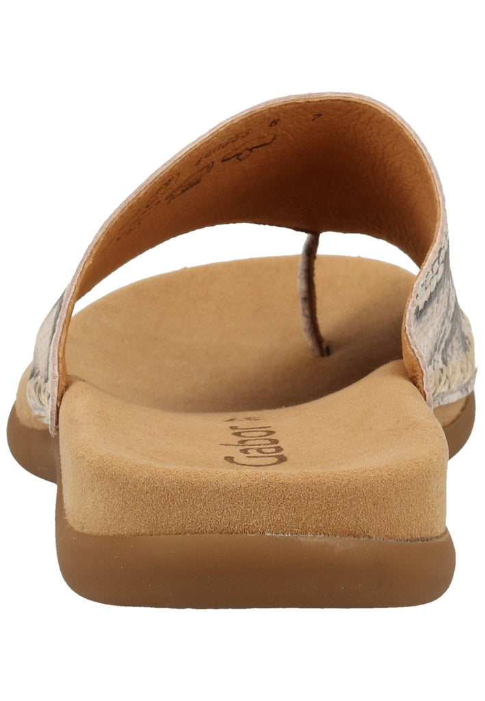 Gabor Sandalen Leder Leinen - surf4shoes