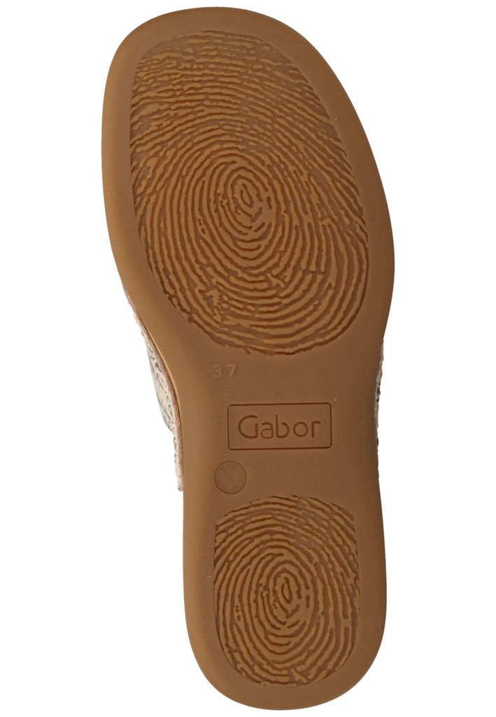 Gabor Sandalen Leder Leinen - surf4shoes