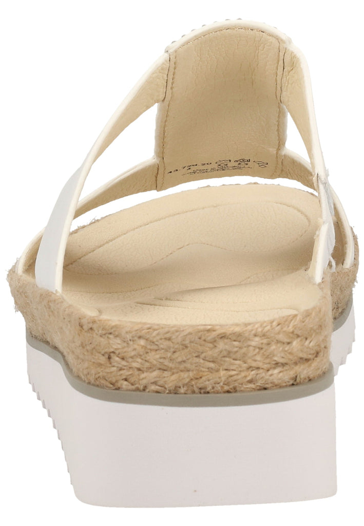 Gabor Pantoletten Glattleder Weiß - surf4shoes