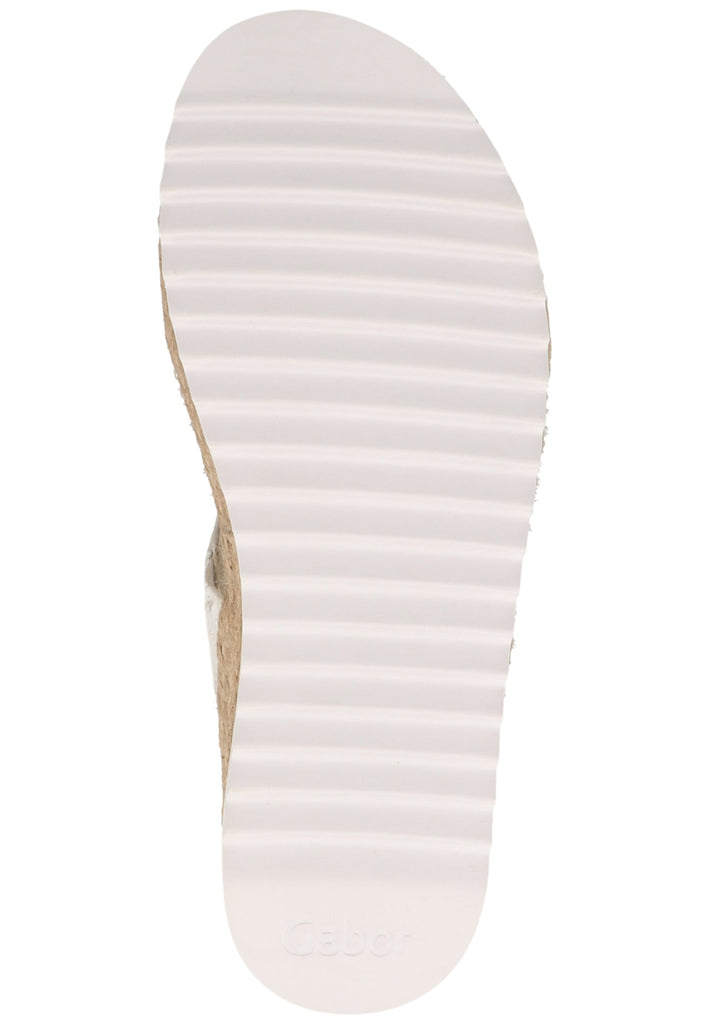Gabor Pantoletten Glattleder Weiß - surf4shoes