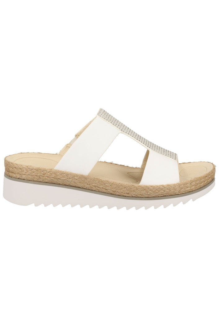 Gabor Pantoletten Glattleder Weiß - surf4shoes