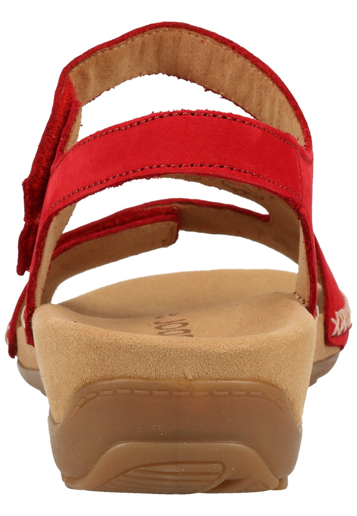Gabor Sandalen Nubukleder Rot - surf4shoes