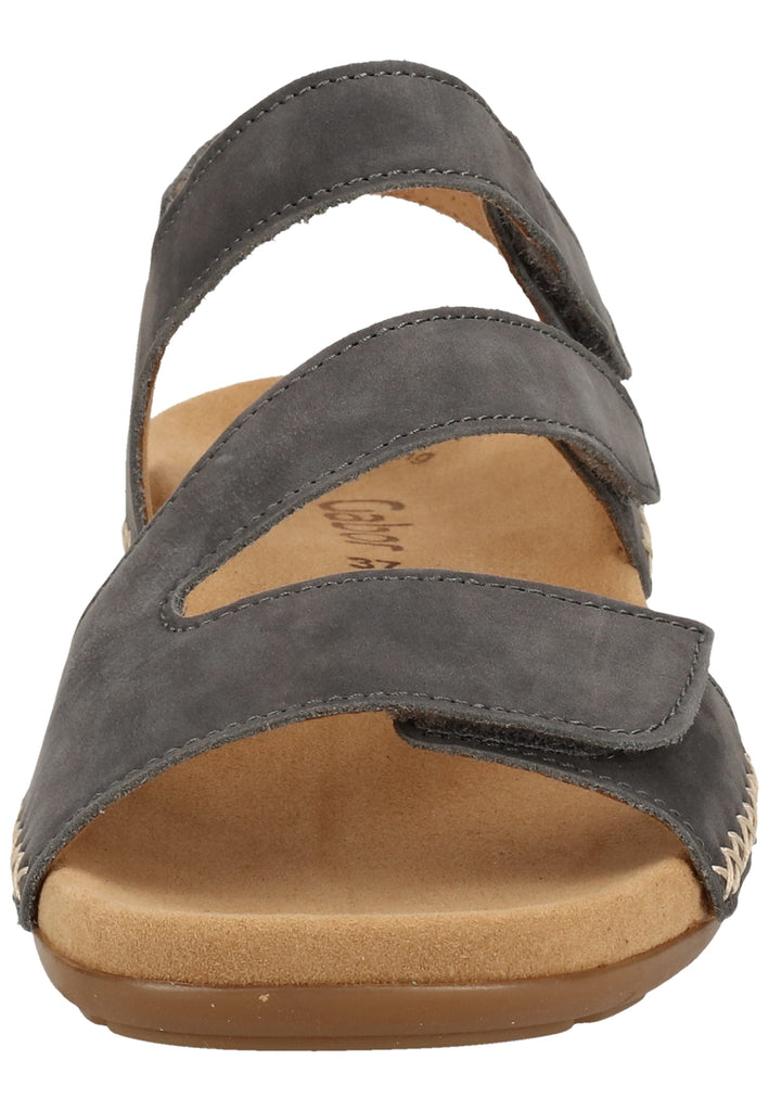 Gabor Sandalen Nubukleder Blau - surf4shoes