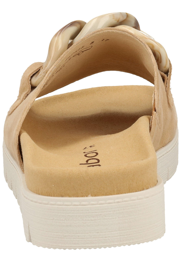 Gabor Pantoletten Leder Caramel - surf4shoes