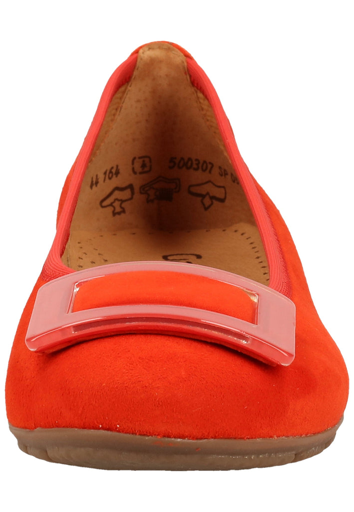 Gabor Ballerinas Lederimitat Koralle - surf4shoes