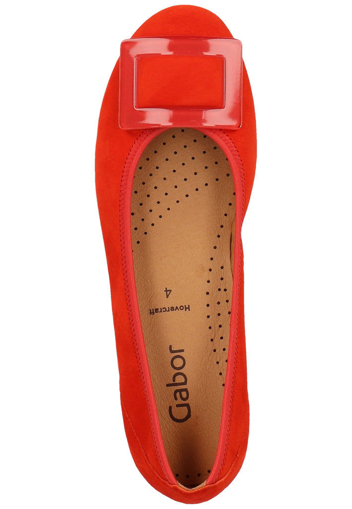 Gabor Ballerinas Lederimitat Koralle - surf4shoes