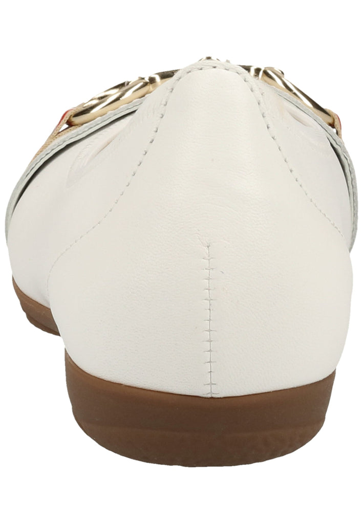 Gabor Ballerinas Glattleder Weiß - surf4shoes