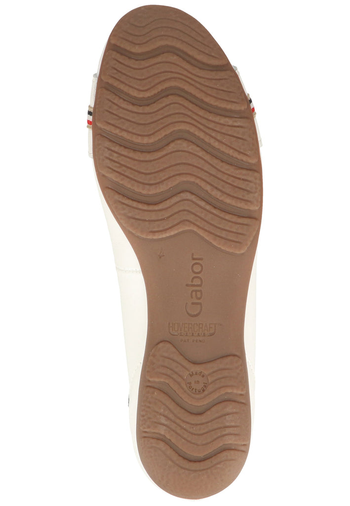 Gabor Ballerinas Glattleder Weiß - surf4shoes