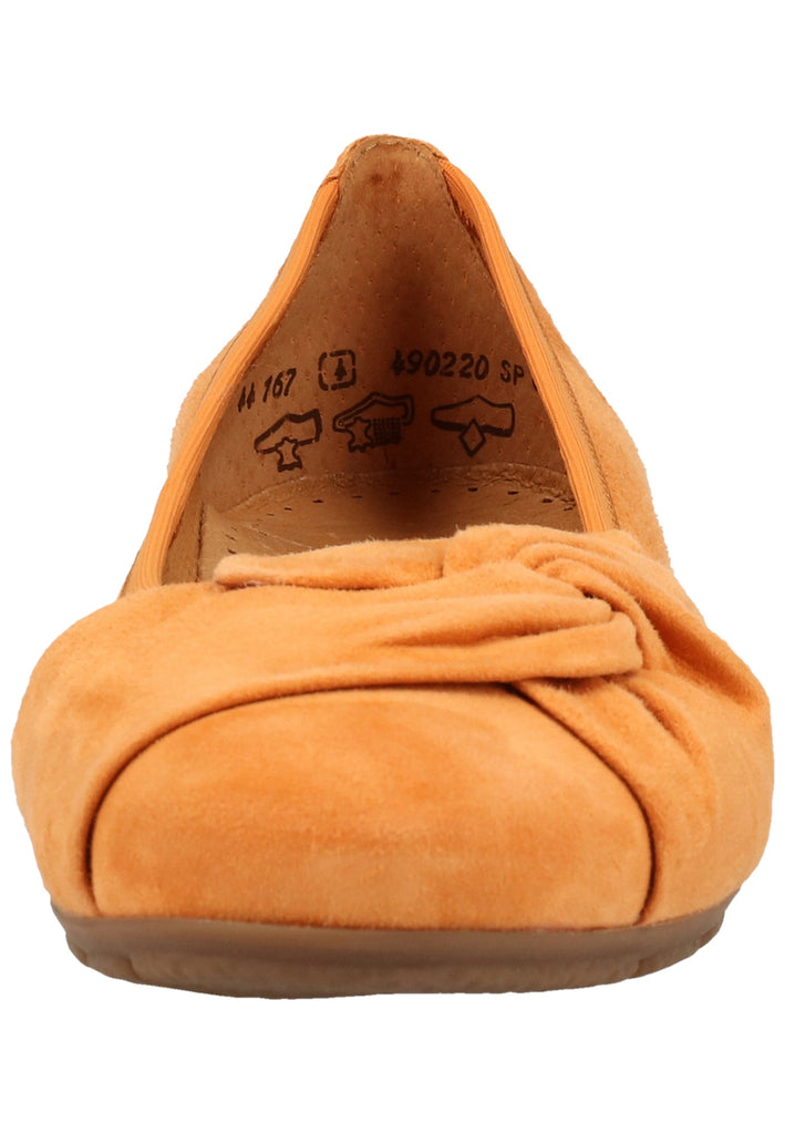 Gabor Ballerinas Samt Orange - surf4shoes