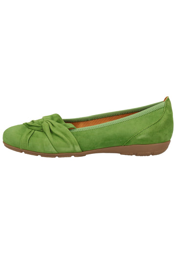 Gabor Ballerinas Samt Grün - surf4shoes