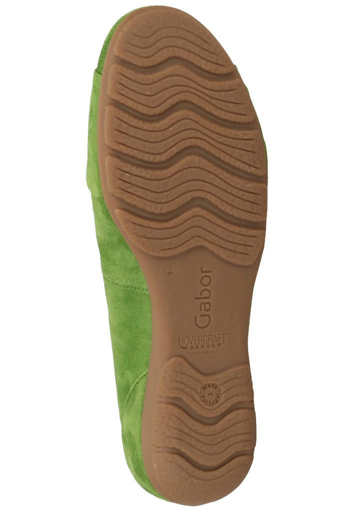 Gabor Ballerinas Samt Grün - surf4shoes