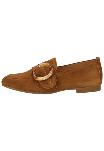 Gabor Ballerinas Veloursleder Cognac - surf4shoes