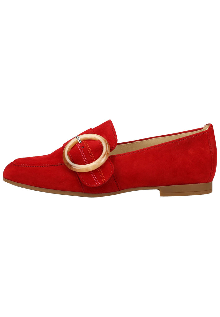 Gabor Ballerinas Veloursleder Rubinrot - surf4shoes