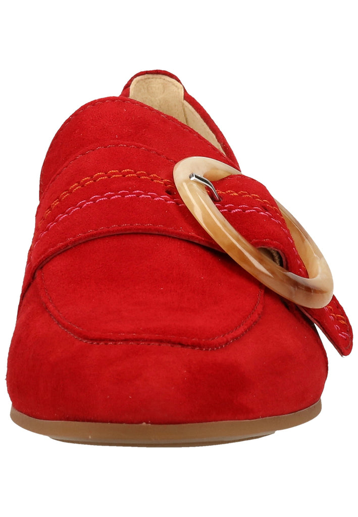 Gabor Ballerinas Veloursleder Rubinrot - surf4shoes