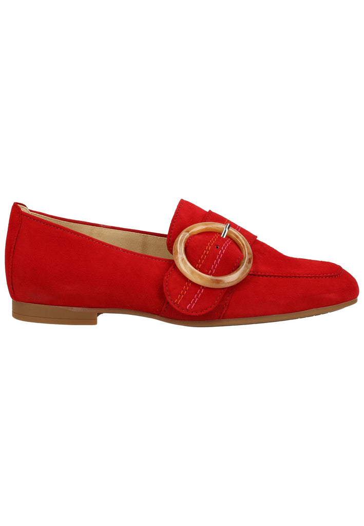 Gabor Ballerinas Veloursleder Rubinrot - surf4shoes