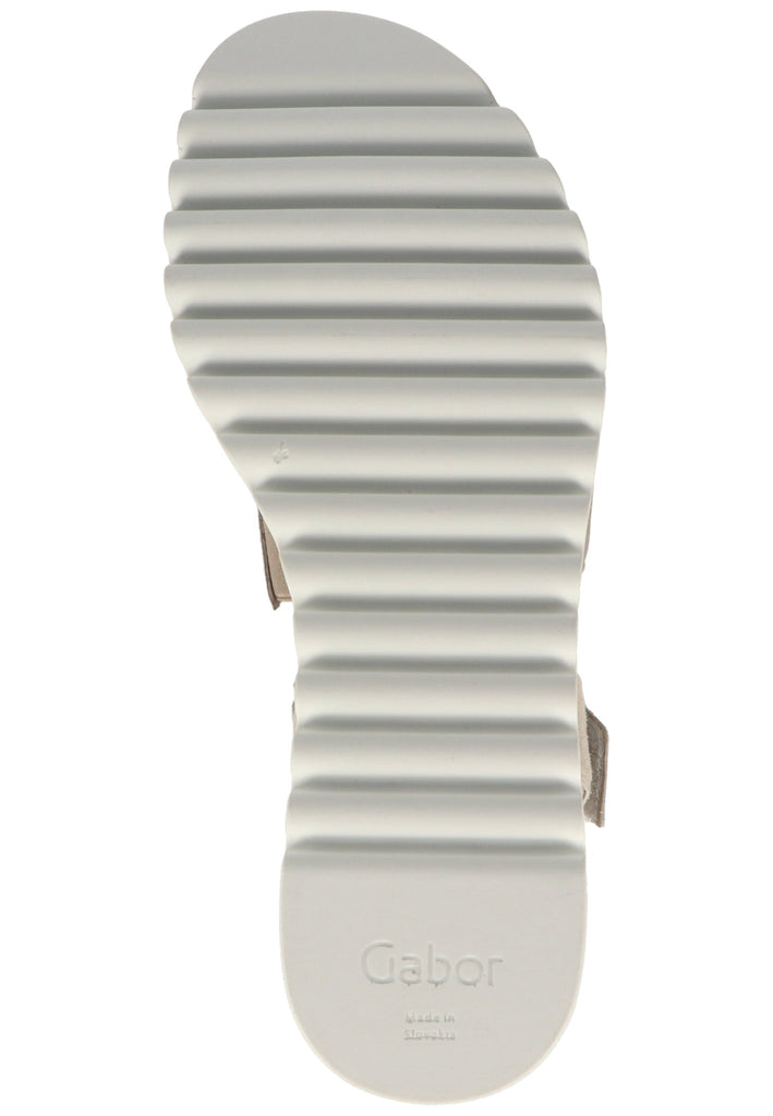 Gabor Sandalen Glattleder Vanille - surf4shoes