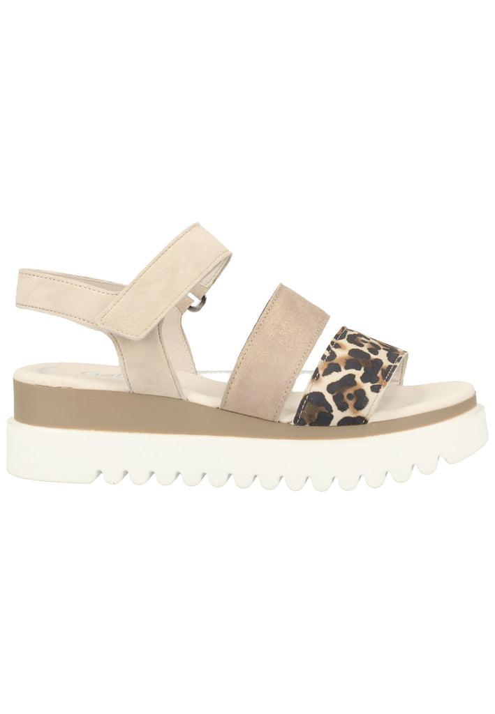 Gabor Sandalen Glattleder Vanille - surf4shoes