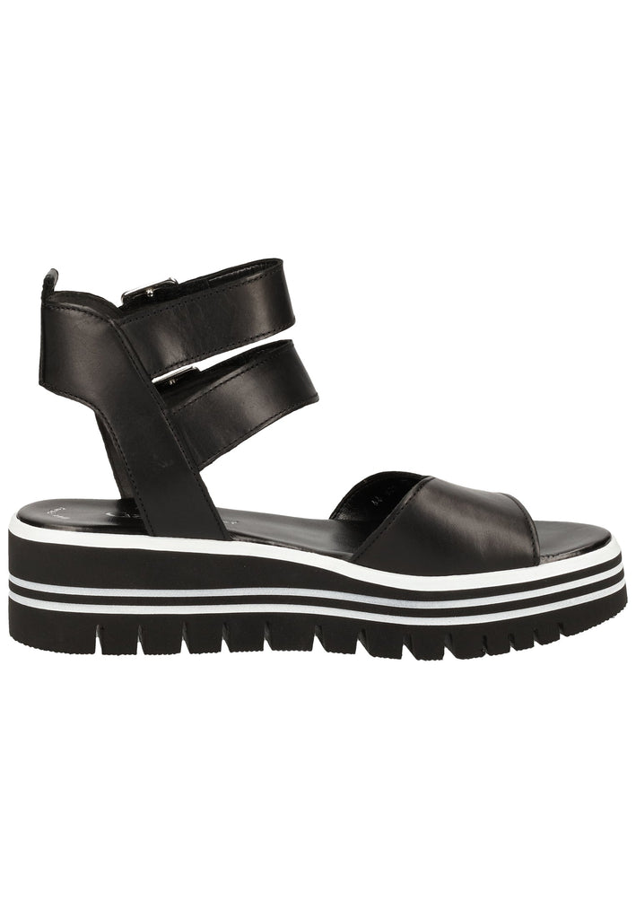 Gabor Sandalen Glattleder Schwarz - surf4shoes