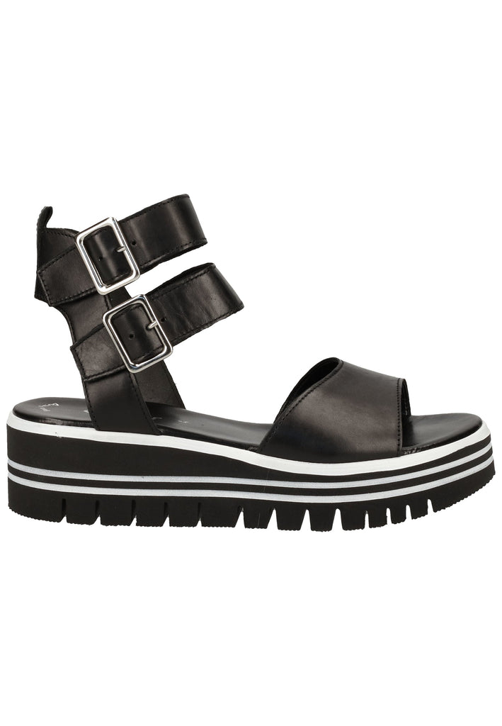 Gabor Sandalen Glattleder Schwarz - surf4shoes