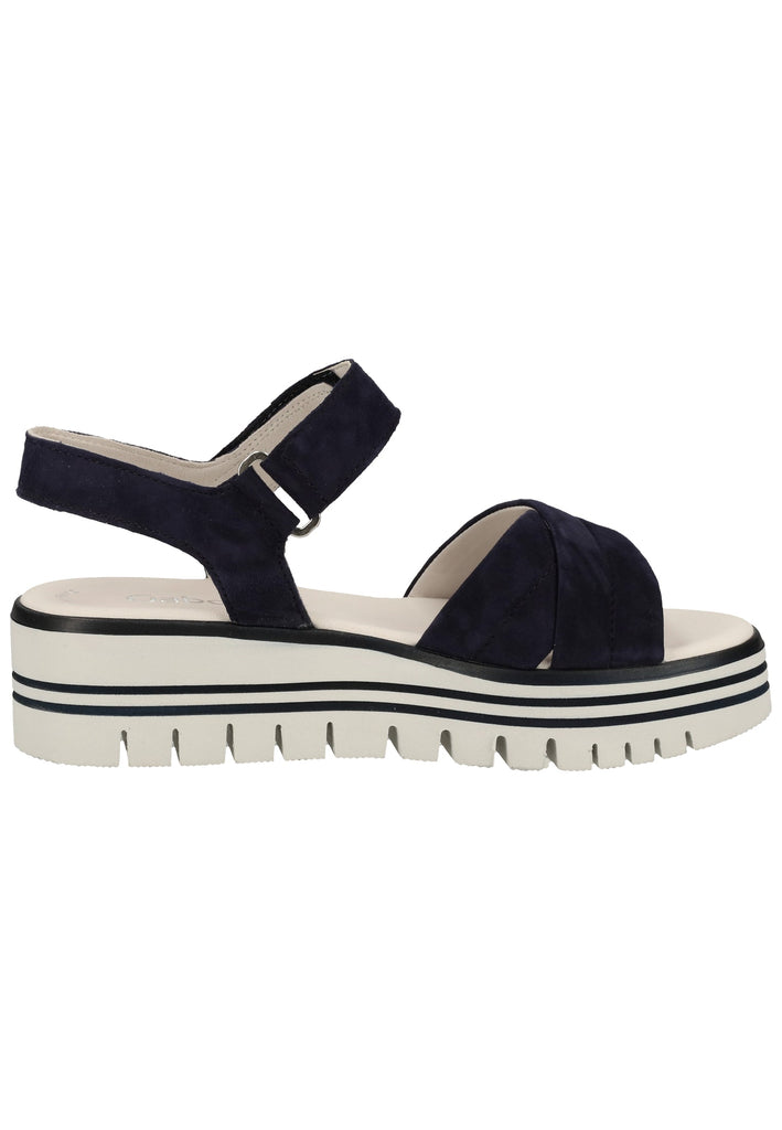 Gabor Sandalen Leder Blau - surf4shoes