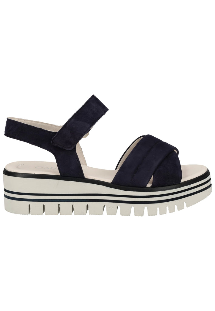 Gabor Sandalen Leder Blau - surf4shoes