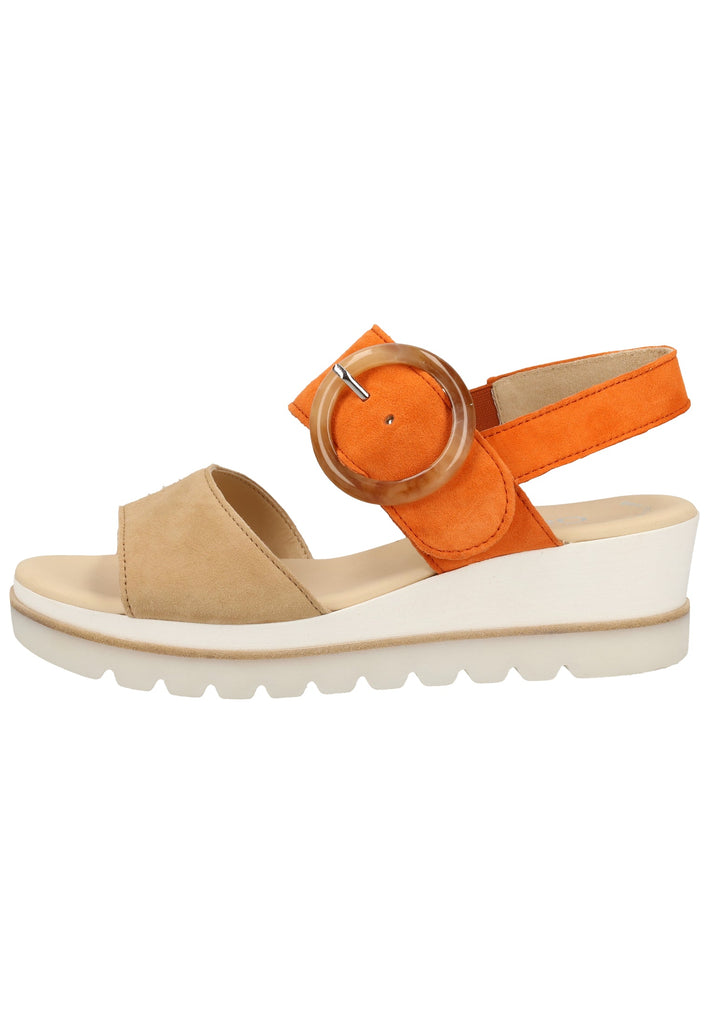 Gabor Sandalen Leder Caramel - surf4shoes