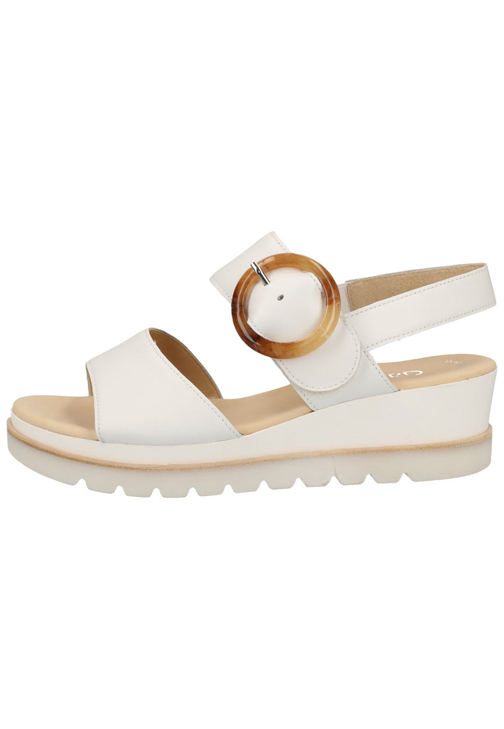 Gabor Sandalen Nappaleder Weiß - surf4shoes
