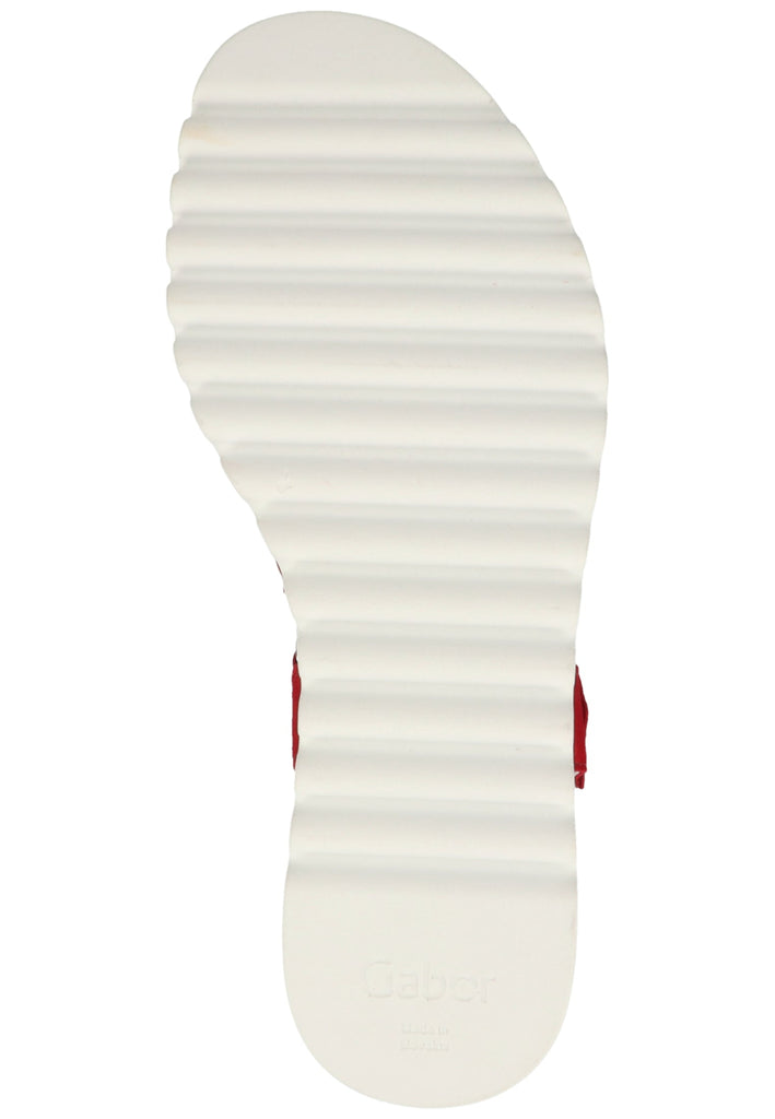 Gabor Sandalen Veloursleder Rubinrot - surf4shoes