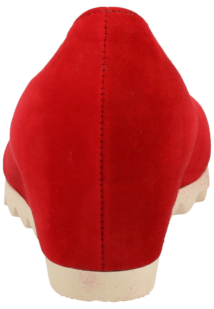 Gabor Pumps Veloursleder Rubinrot - surf4shoes