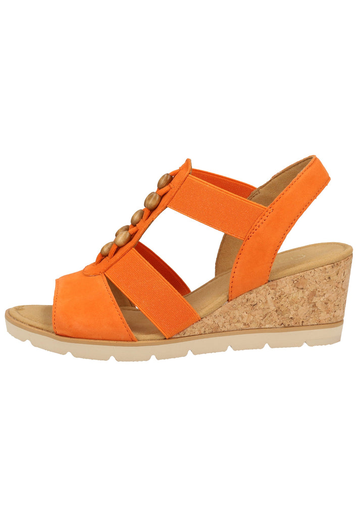 Gabor Sandalen Leder/Textil Orange - surf4shoes