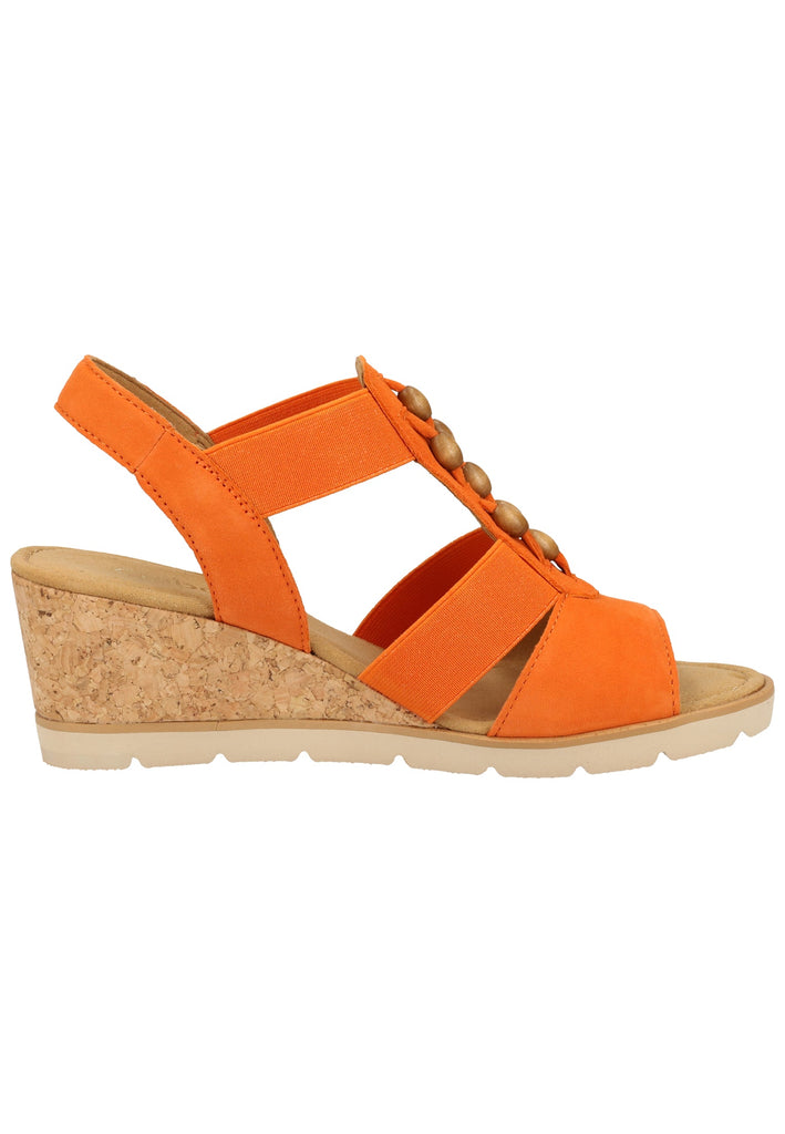 Gabor Sandalen Leder/Textil Orange - surf4shoes