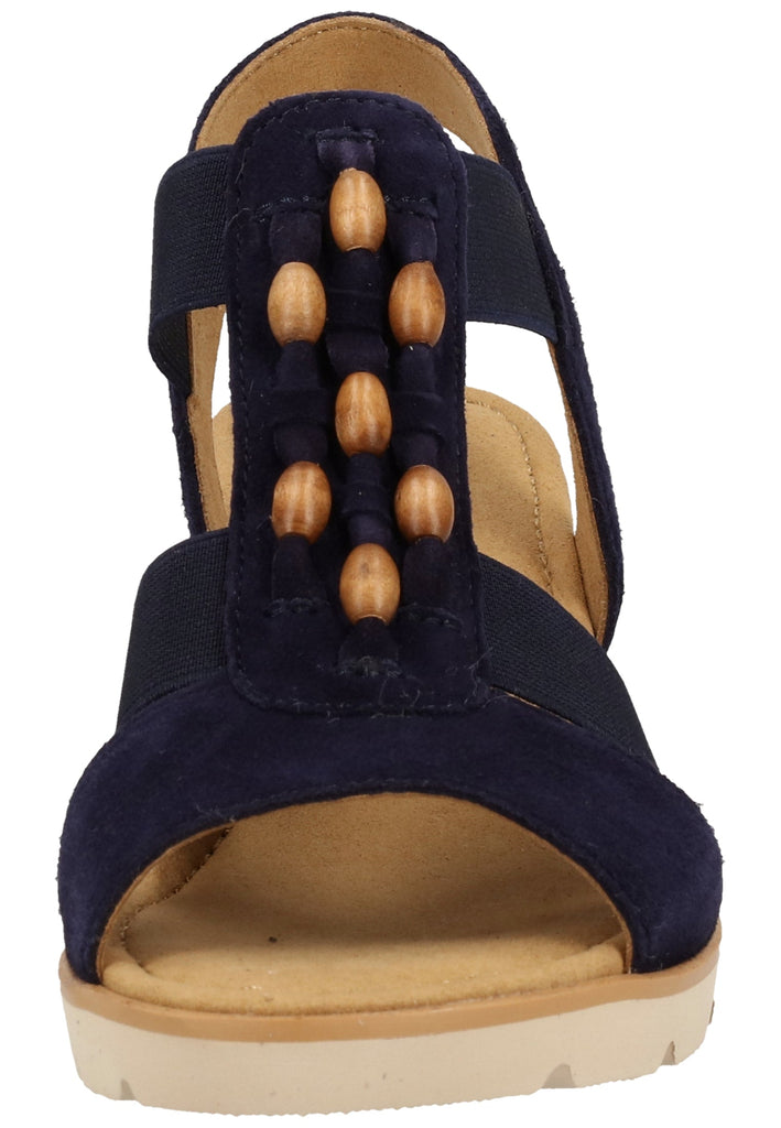 Gabor Sandalen Leder/Textil Blau - surf4shoes